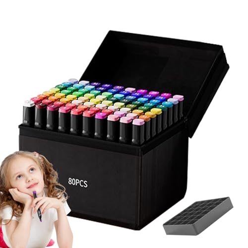 Genérico Künstlermarker | Marker-Set zum Zeichnen | Filzstift-Set mit doppelter Spitze auf Ölbasis wasserdicht für Stoff, Holzbretter, Arbeit, Tagebuch, Schule, Klassenzimmer und Reisen Genérico Künstlermarker | Marker-Set zum Zeichnen | Filzstift-Set mit doppelter Spitze auf Ölbasis wasserdicht für Stoff, Holzbretter, Arbeit, Tagebuch, Schule, Klassenzimmer und Reisen von Genérico