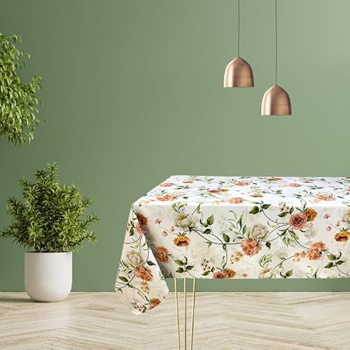 Generico Magilu International Tischdecke, Baumwolle, oval, 160 x 200 cm, florierter Tischbezug, 100 % Baumwolle, hergestellt in Italien Generico Magilu International Tischdecke, Baumwolle, oval, 160 x 200 cm, florierter Tischbezug, 100 % Baumwolle, hergestellt in Italien von Generico