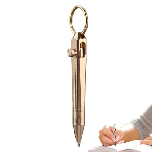 Genérico Messing-Kugelschreiber – tragbarer und zarter Signatur-Kugelschreiber | Taschenstift für kurze Absätze, kleiner Stift für Notizbücher Genérico Messing-Kugelschreiber – tragbarer und zarter Signatur-Kugelschreiber | Taschenstift für kurze Absätze, kleiner Stift für Notizbücher von Genérico
