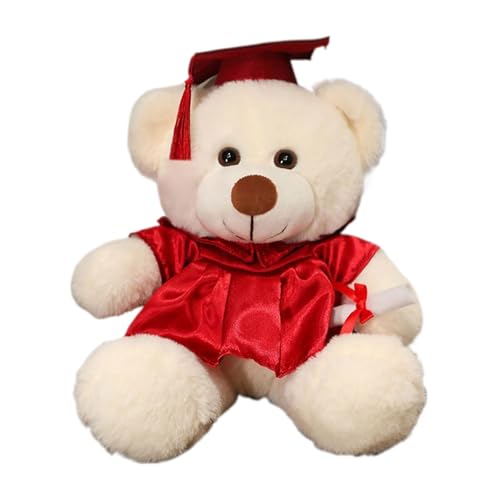 Genérico Plüsch-Spielzeug, gefüllt, Teddybär, Abschlussbär, Puppenhut, gefüllt, weich und bequem, für den Couchtisch Genérico Plüsch-Spielzeug, gefüllt, Teddybär, Abschlussbär, Puppenhut, gefüllt, weich und bequem, für den Couchtisch von Genérico