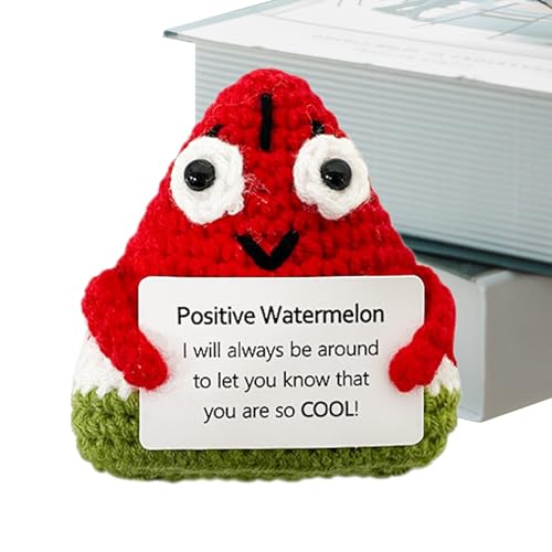 Genérico Positive Häkeltiere, Puppen zur emotionalen Unterstützung, inspirierende Karten, Obstpuppen für Erwachsene, emotionale Annahme, Wassermelonenpuppe, inspirierende Unterstützung für Erwachsene Genérico Positive Häkeltiere, Puppen zur emotionalen Unterstützung, inspirierende Karten, Obstpuppen für Erwachsene, emotionale Annahme, Wassermelonenpuppe, inspirierende Unterstützung für Erwachsene von Genérico