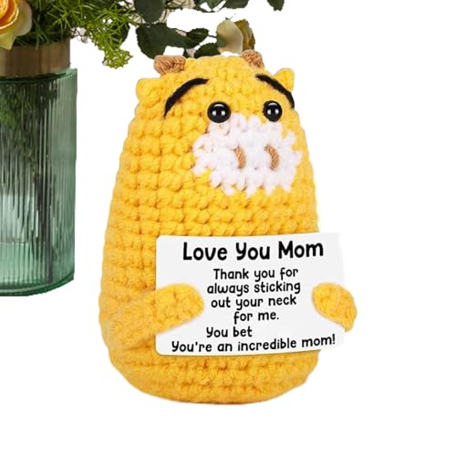 Genérico Positive Häkeltiere, positive Tiere, emotionale Puppenständer, lustige Geschenke für Frauen, motivierende Ateme-Party-Dekoration für Arbeitskollegen Genérico Positive Häkeltiere, positive Tiere, emotionale Puppenständer, lustige Geschenke für Frauen, motivierende Ateme-Party-Dekoration für Arbeitskollegen von Genérico