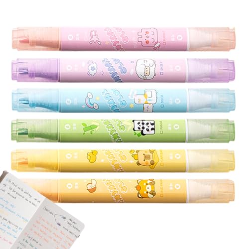 Genérico Radierbare Marker für Papier, bunte Textmarker mit doppelter Spitze für Studenten, Schreibinstrument, Büromaterial für Notizen und Organisation von Arbeiten Genérico Radierbare Marker für Papier, bunte Textmarker mit doppelter Spitze für Studenten, Schreibinstrument, Büromaterial für Notizen und Organisation von Arbeiten von Genérico