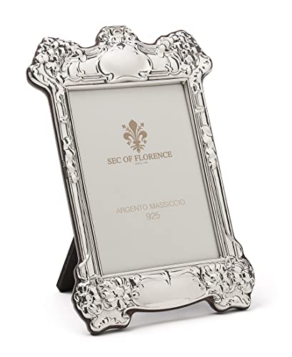 Generico SEC OF FLORENCE 8008/10x15 Bilderrahmen aus massivem 925 Silber mit Rückseite aus Mahagoni Holz Generico SEC OF FLORENCE 8008/10x15 Bilderrahmen aus massivem 925 Silber mit Rückseite aus Mahagoni Holz von Generico
