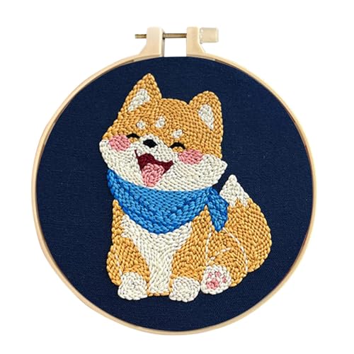 Genérico Stickerei-Set für Erwachsene, Bastelset, Needlepoint Kits für Erwachsene, verstellbares Stickset, Bastelsets für Erwachsene für kreative Projekte von Genérico