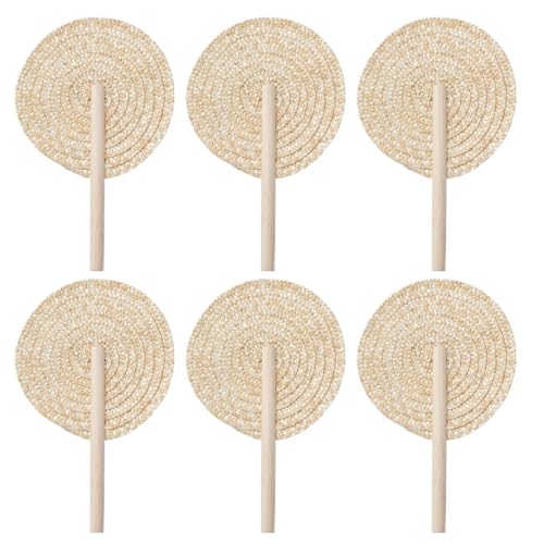 Genérico Strohfächer – 6 Stück Fächer aus Bast für Hochzeiten – Manuelle Erfrischung Böhmische Geschenke Hochzeit Dekoration Haus Wand Wohnzimmer Genérico Strohfächer – 6 Stück Fächer aus Bast für Hochzeiten – Manuelle Erfrischung Böhmische Geschenke Hochzeit Dekoration Haus Wand Wohnzimmer von Genérico
