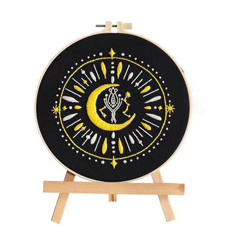 Genérico Tarot-Stickset, Stickset für Anfänger, einfaches Tarot-Stich-Set, Nähen, Handnähen, Nadelzubehör mit Stoff für Anfänger von Genérico