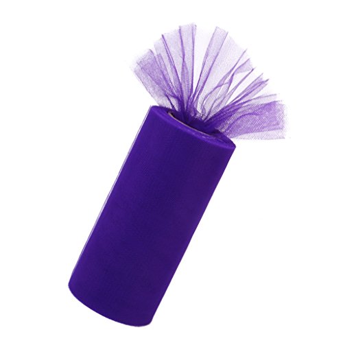 Genérico Violett Tulle Rollenspule Tutu Hochzeit Bogen Stoff Veranstaltungs Dekor (Dunkel, Polyester, one size Genérico Violett Tulle Rollenspule Tutu Hochzeit Bogen Stoff Veranstaltungs Dekor (Dunkel, Polyester, one size von Genérico