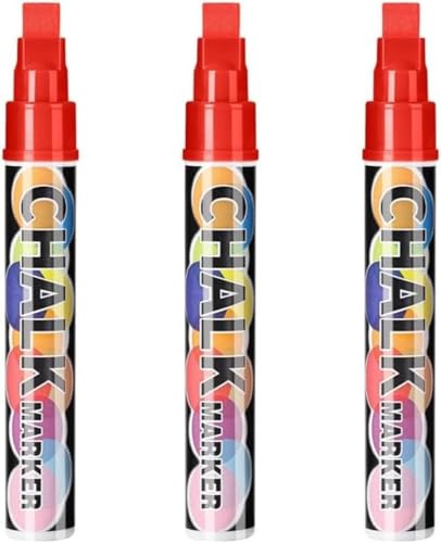 Genérico Whiteboard-Marker, 8 Farben, Flüssigkreide, radierbar, 10 mm, 3-in-1, Glasmarker, Fenster, Spiegel, schwarze Tafel, waschbar, ungiftig von Genérico