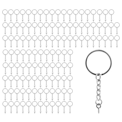 Geteilte Schlüsselringe: Starke Metall-Schlüsselringe, runde Doppelschlaufen-Ringe, sicherer Schlüssel-Organizer, robuste Edelstahl-Schlüsselringverbinder, von Genérico