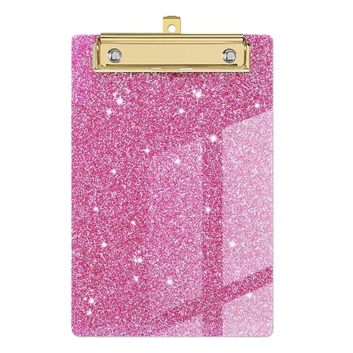 Glitzerndes Klemmbrett – Acryl-Klemmbrett in Standardgröße und goldfarbenem Clip | Glitzer-Zwischenablage mit flachem Profil, leicht, tragbar, Briefgröße, für Klassenzimmer, Schule und Enf Glitzerndes Klemmbrett – Acryl-Klemmbrett in Standardgröße und goldfarbenem Clip | Glitzer-Zwischenablage mit flachem Profil, leicht, tragbar, Briefgröße, für Klassenzimmer, Schule und Enf von Genérico