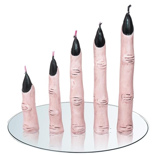 Gothic-Kerzen – Halloween-Hexenfingerkerzen | Handkerze | Palmwachslicht für Halloween-Horror-Dekoration | Gruseliger und neuartiger Finger | echte Neuheit Fingerkerze von Genérico