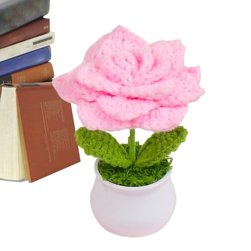 Häkelblumen, gehäkelte Blumen, handgefertigte Garnblumen, gehäkelte Topfpflanzen, gehäkelte Schreibtischdekoration mit Farbverlauf, für Mama, Frau, Compul Häkelblumen, gehäkelte Blumen, handgefertigte Garnblumen, gehäkelte Topfpflanzen, gehäkelte Schreibtischdekoration mit Farbverlauf, für Mama, Frau, Compul von Genérico