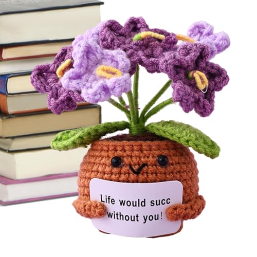 Häkelpflanzen – Plüschtier mit glücklicher Häkel-Blume, Häkel-Spielzeug, lächelndes Blumen-Plüschspielzeug, positive Häkelblume, emotionale Unterstützung Häkelpflanzen – Plüschtier mit glücklicher Häkel-Blume, Häkel-Spielzeug, lächelndes Blumen-Plüschspielzeug, positive Häkelblume, emotionale Unterstützung von Genérico