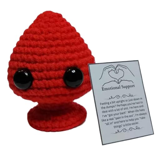 Häkelpuppen – Strickspielzeug | Häkeln zur emotionalen Unterstützung | Niedliches Spielzeug zur Raumdekoration aus gestricktem Stoff Grochet Geburtstagsparty Klassenzimmer Geburtstag Emotionale von Genérico