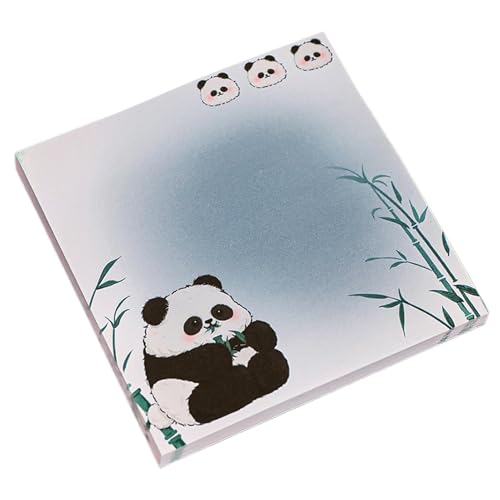 Haftnotizen Eltern: Notizzettel mit Cartoon-Pandaben, 50 Blätter, 8 x 8 cm, für Verkaufslieferungen von Genérico