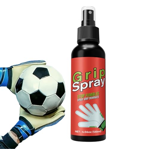 Haftspray für Fußballhandschuhe, rutschfeste Verstärkung für Griff, Sprühkleber, waschbar, 120 ml, Anti-Schweiß, für Tor, nasses Wetter, Winter, Baseballabdeckungen von Genérico