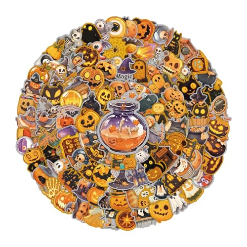 Halloween-Aufkleber für Kinder, 200 Stück, gruselige Dekoration für Laptop, wasserdicht, Dekoration für Telefon, Erwachsene, Mädchen, Laptop, Koffer, Flasche Halloween-Aufkleber für Kinder, 200 Stück, gruselige Dekoration für Laptop, wasserdicht, Dekoration für Telefon, Erwachsene, Mädchen, Laptop, Koffer, Flasche von Genérico