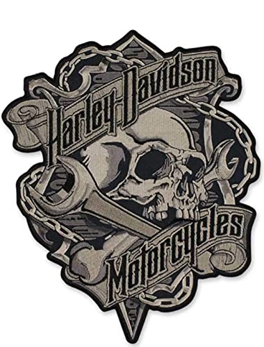 Harley Davidson Schädel Aufnäher Aufbügler Patch von Generico