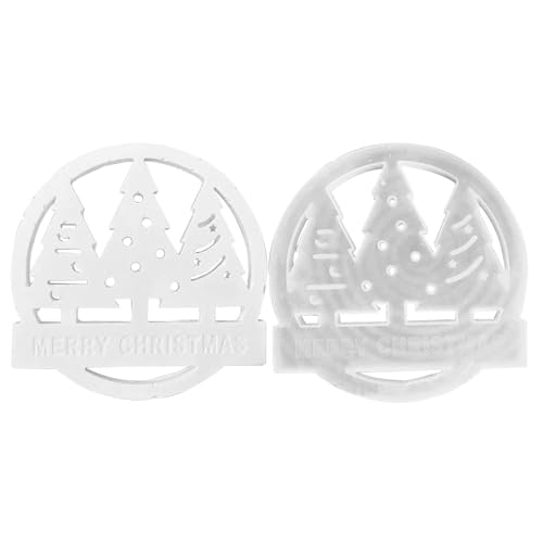 Harzform - Silikonform | Weihnachtsform | Epoxidharz Gießform rund Ornament Silikon Formen Weihnachten Ornamente Runde Pendant Casting Formen für Ton & Harz Weihnachten Harzformen für Home Decor von Genérico