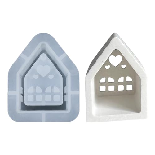 Hausform – Silikonform für Kerzenständer im kleinen Haus, Form für Kerzenhalter zu Hause, Gießform aus Harz für Zuhause, Gipsformen für Zuhause, Silikonformen Hausform – Silikonform für Kerzenständer im kleinen Haus, Form für Kerzenhalter zu Hause, Gießform aus Harz für Zuhause, Gipsformen für Zuhause, Silikonformen von Genérico