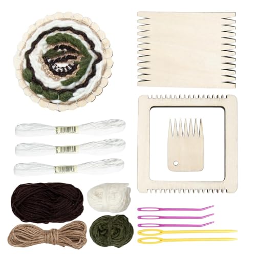 Holzwebrahmen, kreative Strickmaschine, Handstrickmaschine, zum Aufhängen an der Wand, Kleidung, Schals, Wandteppiche, Hüte und mehr von Genérico