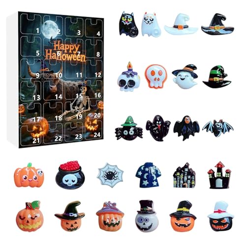 Horror Adventskalender | Gruselige Dekoration Statue | Resin Figuren 24 Tage für Desktop Fenster Party von Generico