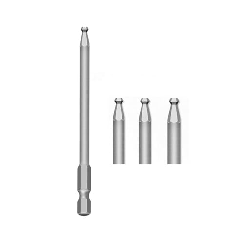 Innensechskant-Schraubendreher-Bit-Set mit magnetischer Kugelspitze, Innensechskantschlüssel S2, metrischer Schraubendreher, Bohrspitzenadapter, Präzisionsschläger (150 mm, 3 Stück) von Genérico