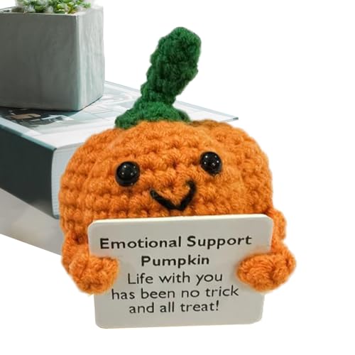 Inspirierende Häkelpuppe, inspirierendes Gemüse, animierte Strickpuppe, mit Karte für Freund, Jugendliche, Schreibtisch von Genérico