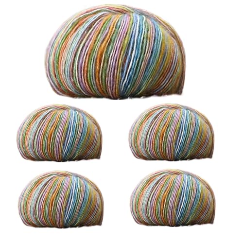 Iris Garn, buntes Garn, Baumwollgarn mittlerer Dicke – 5 x Pastellgarn zum Häkeln, handgefärbtes Garn für Schal, Schal, Strickzubehör und Häkeln Iris Garn, buntes Garn, Baumwollgarn mittlerer Dicke – 5 x Pastellgarn zum Häkeln, handgefärbtes Garn für Schal, Schal, Strickzubehör und Häkeln von Genérico