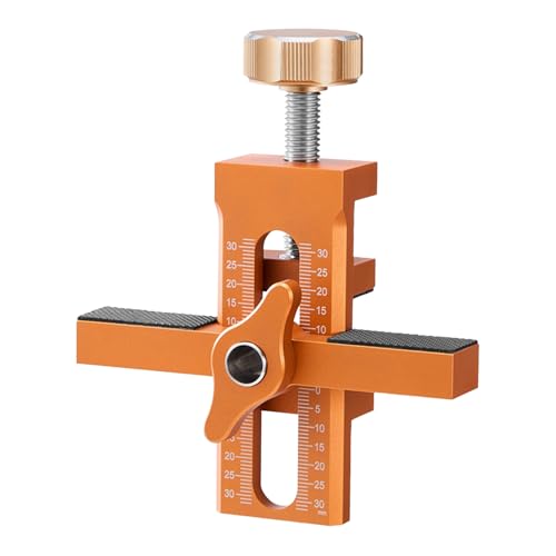 JIG Schrankzubehör – Werkzeugset zur Montage an der Tür | Positionierer aus Aluminiumlegierung für Kabinett Hardware Schrank Jig | Stütz- und Ausrichtungswerkzeug D von Genérico