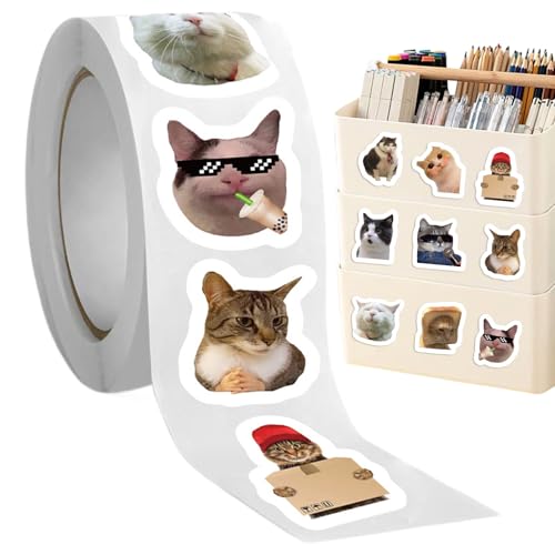 Katzen-Meme-Aufkleber: Packung mit lustigen Vinyl-Aufklebern, neuartige und wasserdichte Designs | schöne Laptop-Dekoration, Tagebuch, ästhetisches Scherzgeschenk für Jugendliche, Freunde Katzen-Meme-Aufkleber: Packung mit lustigen Vinyl-Aufklebern, neuartige und wasserdichte Designs | schöne Laptop-Dekoration, Tagebuch, ästhetisches Scherzgeschenk für Jugendliche, Freunde von Genérico