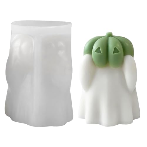 Kerzenformen aus Silikon, Geisterform für Gips, Kürbis-Figur für Kerzen aus und Epoxidharz, Halloween-Dekoration, Veranstalter für Veranstaltungen Kerzenformen aus Silikon, Geisterform für Gips, Kürbis-Figur für Kerzen aus und Epoxidharz, Halloween-Dekoration, Veranstalter für Veranstaltungen von Genérico