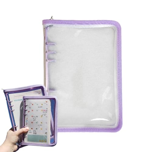 Klare Mappenhülle – Transparenter Shell-Planer aus Shell mit 6 Löchern | Zeitschriften-Organizer in der Größe A5 oder A6, abnehmbar, für Schule, Reisen, Schüler Klare Mappenhülle – Transparenter Shell-Planer aus Shell mit 6 Löchern | Zeitschriften-Organizer in der Größe A5 oder A6, abnehmbar, für Schule, Reisen, Schüler von Genérico