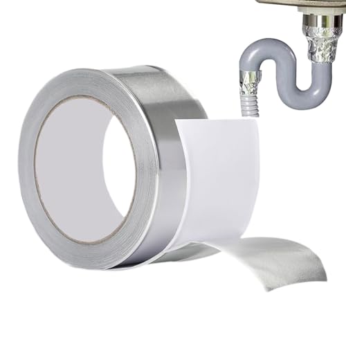 Klebeband aus Aluminiumfolie, robustes Klebeband, silberfarben, wasserdicht, für Leitungen, Küchenzubehör für Klimaanlagen, Abdichtung, Isolierung, Reparatur von Leitungen Klebeband aus Aluminiumfolie, robustes Klebeband, silberfarben, wasserdicht, für Leitungen, Küchenzubehör für Klimaanlagen, Abdichtung, Isolierung, Reparatur von Leitungen von Genérico