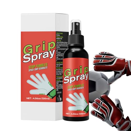 Kleber für Handschuhe, Vernebler, verbesserter Halt, Sprühkleber, schnell trocknend, 120 ml, schweißresistent, für Regen, Jugendtraining und Ballfang von Genérico