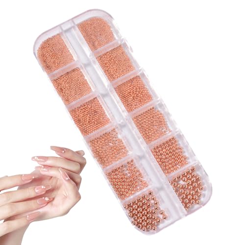 Kleine Nagelperlen: Nagelnieten, Kaviarperlen aus Silbergold, gemischte Größe in 3D, kleine Maniküre für Nagelkunst, Basteln, DIY-Schmuck, Dekoration für Paare Kleine Nagelperlen: Nagelnieten, Kaviarperlen aus Silbergold, gemischte Größe in 3D, kleine Maniküre für Nagelkunst, Basteln, DIY-Schmuck, Dekoration für Paare von Genérico