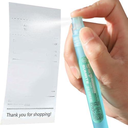 Korrekturflüssigkeit für Thermopapier, 10 ml, Schutz vor Fluid, Reinigung des Korrektursprays, 14 x 1,5 x 1,5 cm, wiederverwendbar für persönliche Privatsphäre und Korrekturflüssigkeit für Thermopapier, 10 ml, Schutz vor Fluid, Reinigung des Korrektursprays, 14 x 1,5 x 1,5 cm, wiederverwendbar für persönliche Privatsphäre und von Genérico
