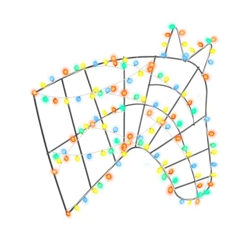 Kranzrahmen aus Metall, zum Basteln von Kronen, Basis aus Metalldraht in Form eines Pferdekopfes, Dekorationsset für Weihnachtsfeiern von Genérico