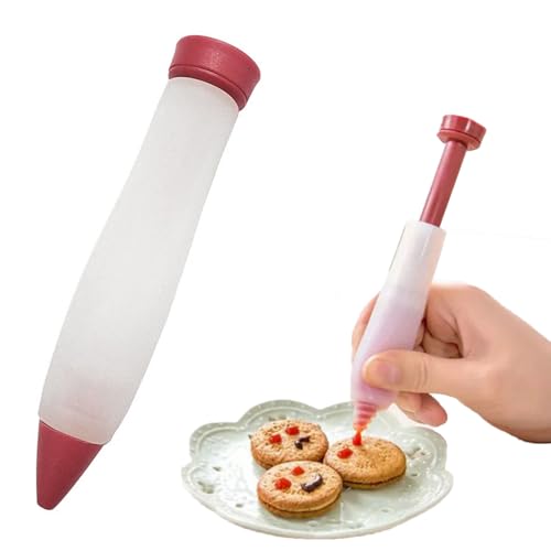 Kugelschreiber für Kuchendekoration, Schokolade mit Süßigkeiten, Silikonschläuchen-Tipps zum Selbermachen, Set für Kuchendekorationen, Schreibstift für Lebensmittel, Tipps von Genérico