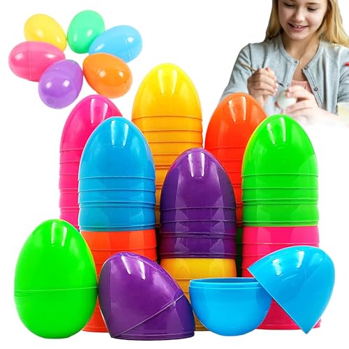 Leere Ostereier – Spielzeug für Ostereier | bunte hohle Eier für die Ostereiersuche | halboffene Ostereier | farbige Ostereier Leere Ostereier – Spielzeug für Ostereier | bunte hohle Eier für die Ostereiersuche | halboffene Ostereier | farbige Ostereier von Genérico
