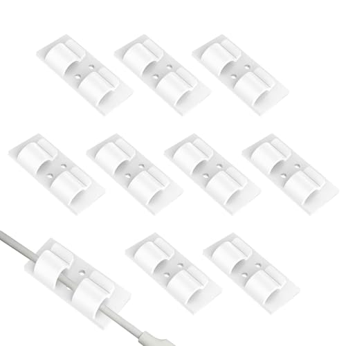 Lichtclips für Außenlichter, Lichterketten für den Außenbereich, Haken mit Clips für Lichterketten für den Außenbereich, mit Klebestreifen, Weihnachtslichthaken für Had- von Genérico