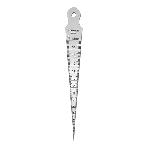 Lochmessgerät, präzises Edelstahlmessgerät mit Skalen, -Set aus Edelstahl mit klarer numerischer Identifikation zum Messen in der Metallurgie von Genérico