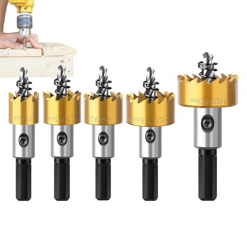 Lochsägen-Set, kreisförmige Bohrer, Bohrer, Öffner, Metallkernschneider, Bohrer-Bohrer, Hochgeschwindigkeits-Stahl-Öffner, Schneidwerkzeug von Genérico