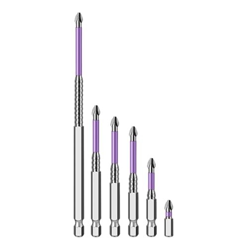 Magnetisches Schraubendreher-Set mit hoher Leistung – Set mit 6 Stück, stoßfeste Spitze | stoßfeste Bohrer für Bau, Automobil, Klempnerei und Metallurgie Magnetisches Schraubendreher-Set mit hoher Leistung – Set mit 6 Stück, stoßfeste Spitze | stoßfeste Bohrer für Bau, Automobil, Klempnerei und Metallurgie von Genérico