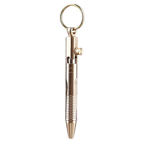 Mini-Schlüsselanhänger im Taschenformat aus Messing – kompaktes Reise-Schreibwerkzeug mit Anhänger-Design | kleiner Kugelschreiber für Geschenke, Firmengeschenke, personalisierter Schlüsselanhänger Mini-Schlüsselanhänger im Taschenformat aus Messing – kompaktes Reise-Schreibwerkzeug mit Anhänger-Design | kleiner Kugelschreiber für Geschenke, Firmengeschenke, personalisierter Schlüsselanhänger von Genérico