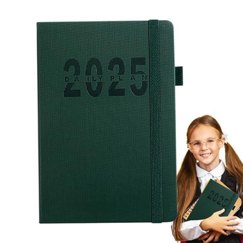 Monatsplaner, Tagebuch, Planer, Organizer, A5, Terminplaner 2025, Notizblock, Lesezeichen, Tagesplaner, für Arbeitsbereich, Reisen, Geschäftsreise von Genérico