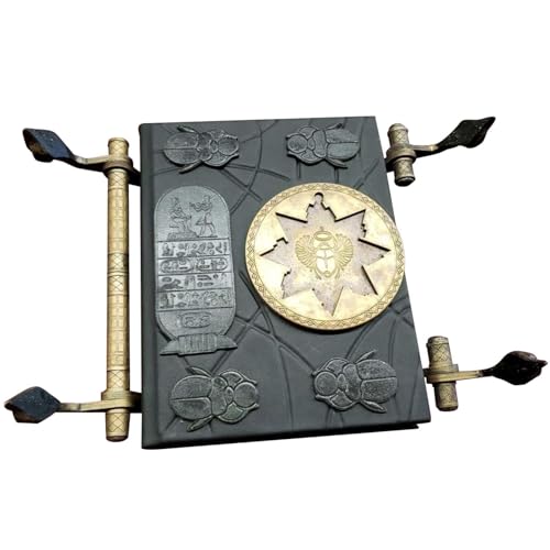 Mummy Book of the Dead Prop – Antike Nachbildung aus Ägypten, Golden Tome | Handgefertigtes historisches Zauberbuch mit geprägten Symbolen für Szenen Dekoration , Ausstellungsregal Mummy Book of the Dead Prop – Antike Nachbildung aus Ägypten, Golden Tome | Handgefertigtes historisches Zauberbuch mit geprägten Symbolen für Szenen Dekoration , Ausstellungsregal von Genérico