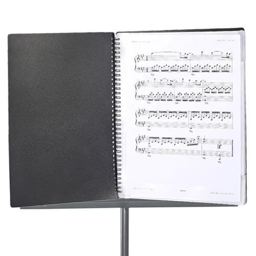 Musikordner für Noten – A4 Sammler mit Trennwänden, verstellbarer Scorehalter, musikalischer Score-Mappe, tragbarer Ständer für Klavierpunkte Musikordner für Noten – A4 Sammler mit Trennwänden, verstellbarer Scorehalter, musikalischer Score-Mappe, tragbarer Ständer für Klavierpunkte von Genérico