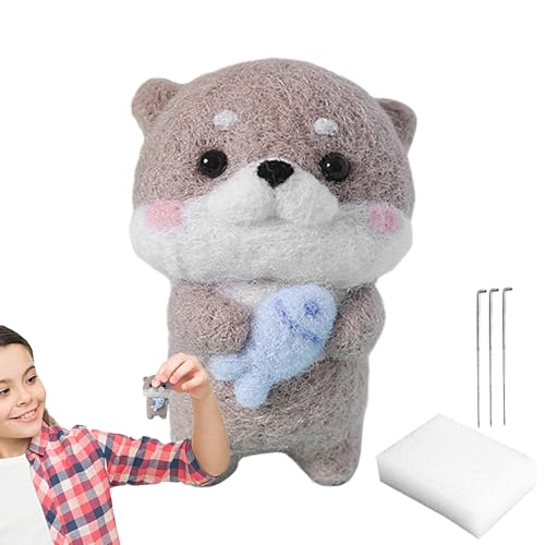 Nadelfilz-Set – Bastel-Starterset, Wollfilz-Werkzeuge, komplettes Set für Anfänger mit Filznadeln, Schaumstoffkissen, buntes Rot, Anleitung Paar Nadelfilz-Set – Bastel-Starterset, Wollfilz-Werkzeuge, komplettes Set für Anfänger mit Filznadeln, Schaumstoffkissen, buntes Rot, Anleitung Paar von Genérico
